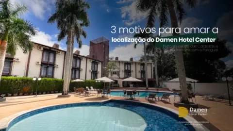 Imagem representativa: 3 vantagens da localização do Damen Hotel Center em Foz do Iguaçu